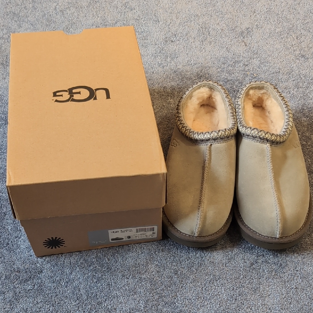 Brand New UGG Tasman Grey Slippers. Size 9